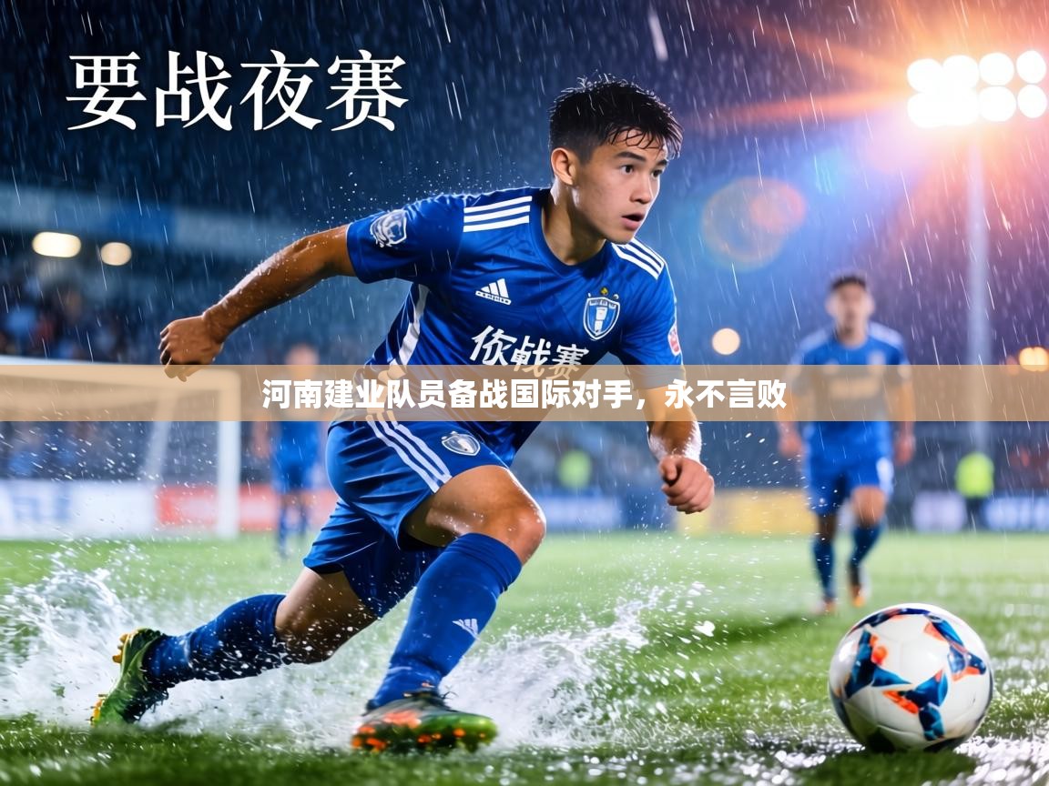 河南建业队员备战国际对手，永不言败